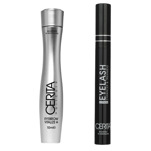 محلول تقویت کننده مژه سریتا مدل Lotion حجم 7 میلی لیتر به همراه سرم تقویت کننده ابرو سریتا مدل Vitalize حجم 10 میلی لیتر